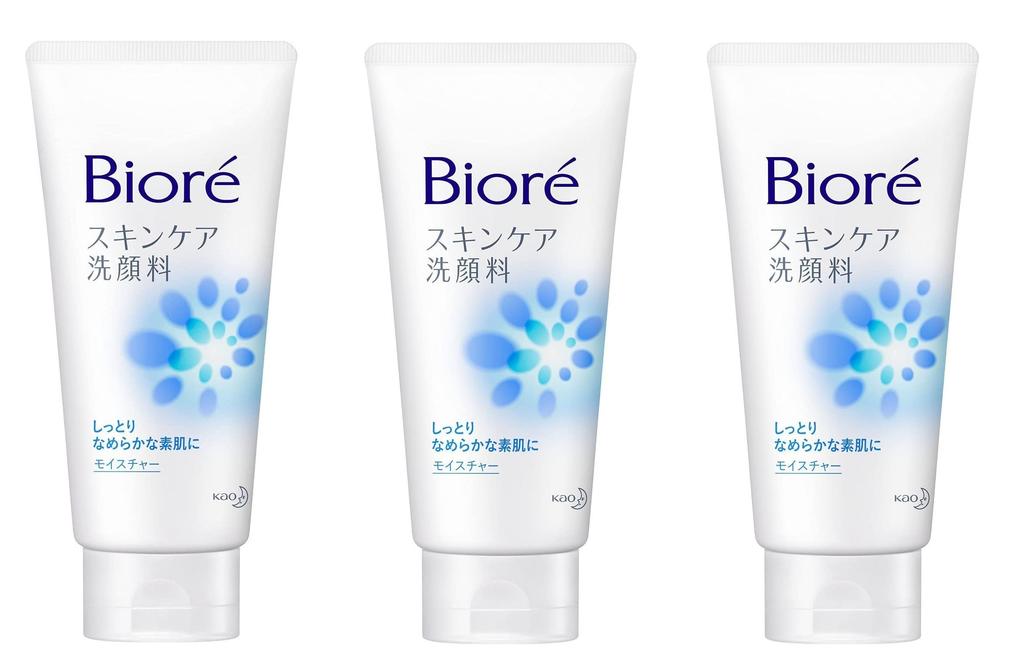 Biore Skin Care Facial Cleanser Moisture 130g of 130 grams [Set 3] (x 3)