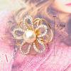 Мода Цветок Шарф Пряжка Свадебная Брошь Держатель Шарф Ювелирные Изделия Мода Нежный