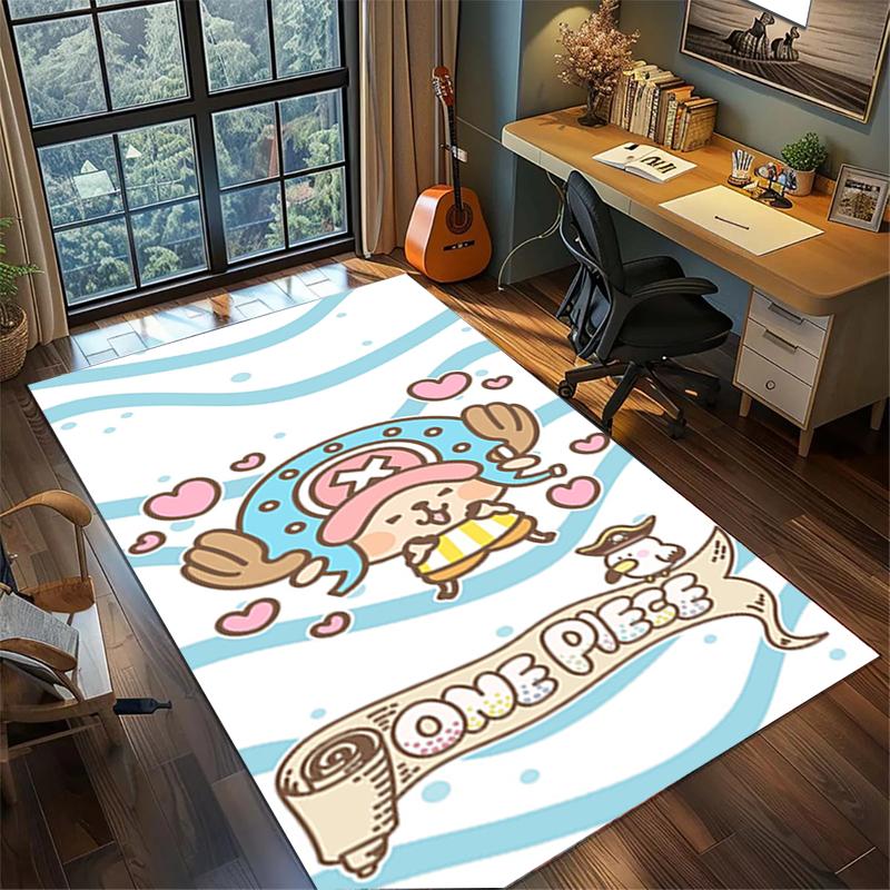 Non Slip Washable Floor Mat "ONE PIECE" Large Area Rug Carpet Bedroom Gamer Room Home Decor—kwq64