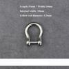 Horseshoes Carabiner Titanium Alloy D Bow Staples Shackle Key Ring  Outdoor Accessories