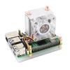 Raspberry Pi 5 RGB Cooling Fan with U-Shaped Copper Tube and Vertical ICE Tower Design