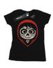 Womens/Ladies Coco Miguel Skeleton Face Hood Cotton T-Shirt
