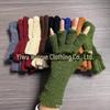 Unisex Solid Color Coral Fleece Long Cuff Split Finger Plush Gloves