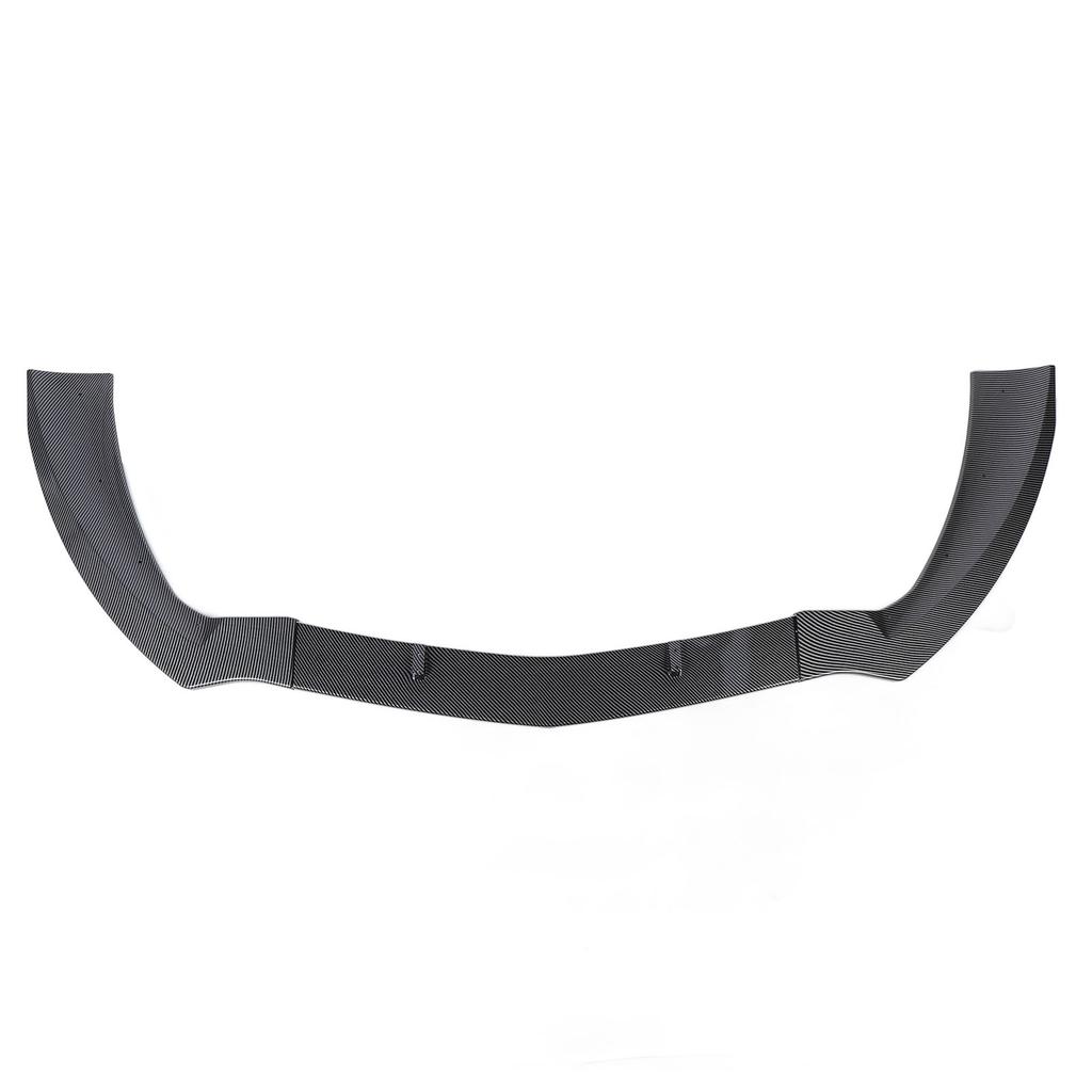 Front Bumper Lip Spoiler 3 Section Type Impact Resistant Upgrade Racing Look Bumper Lip Splitter Body Kit for CLA Class
