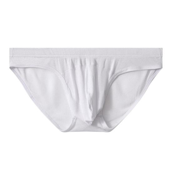 Мужские трусы-слипы с низкой посадкой, U-образным выпуклым кроем, высокой эластичностью, облегающего кроя, однотонные, дышащие, подростковые