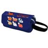 Chainsaw Man Pencil Case Cartoon Anime Stationery Organizer Double Zipper Large Capacity Students