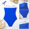 Женский монокини однотонный с сетчатыми вставками, облегающий, сексуальный цельный купальник, подчеркивающий фигуру, пляжная одежда для купания