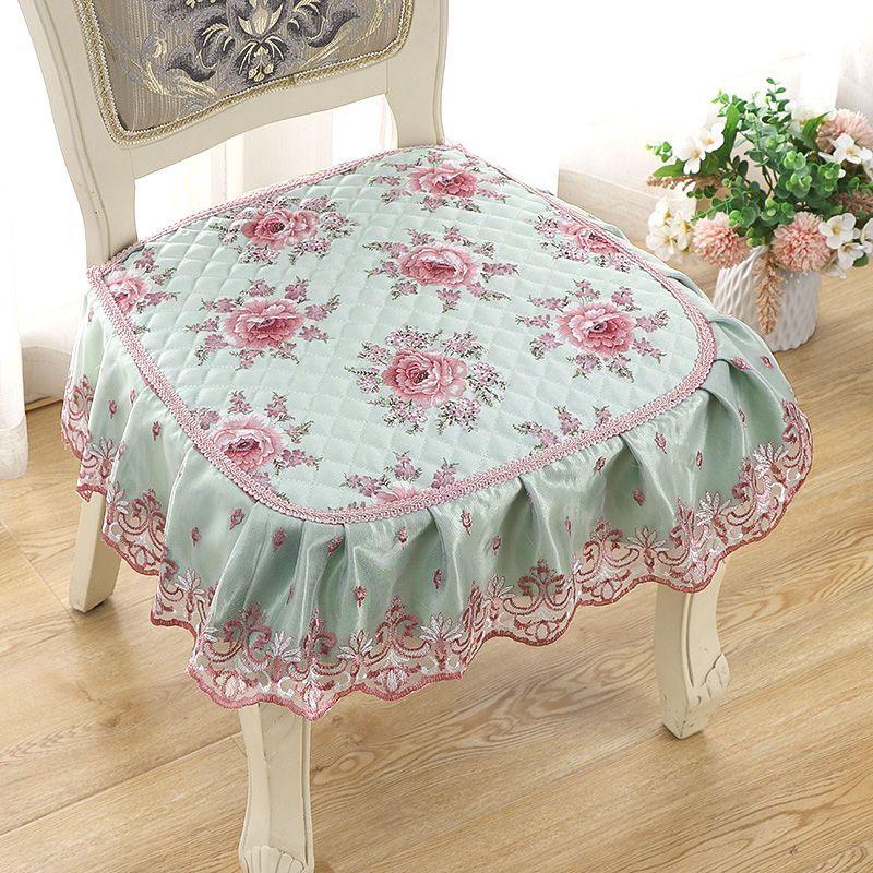 1 шт. Нескользящая подушка на стул для дома и офиса - моющаяся, тканевая подушка на сиденье в современном стиле для обеденных и кухонных стульев