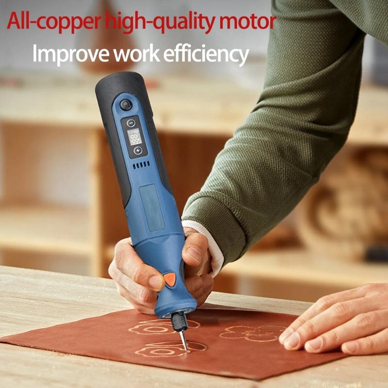 Высокоскоростная аккумуляторная гравировальная машина 30000 об/мин Самая большая для детальной обработки, промышленного использования, прочная конструкция