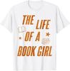 Жизнь девушки-библиотекаря, любящей книги, забавная футболка для любителей книг, унисекс-футболка