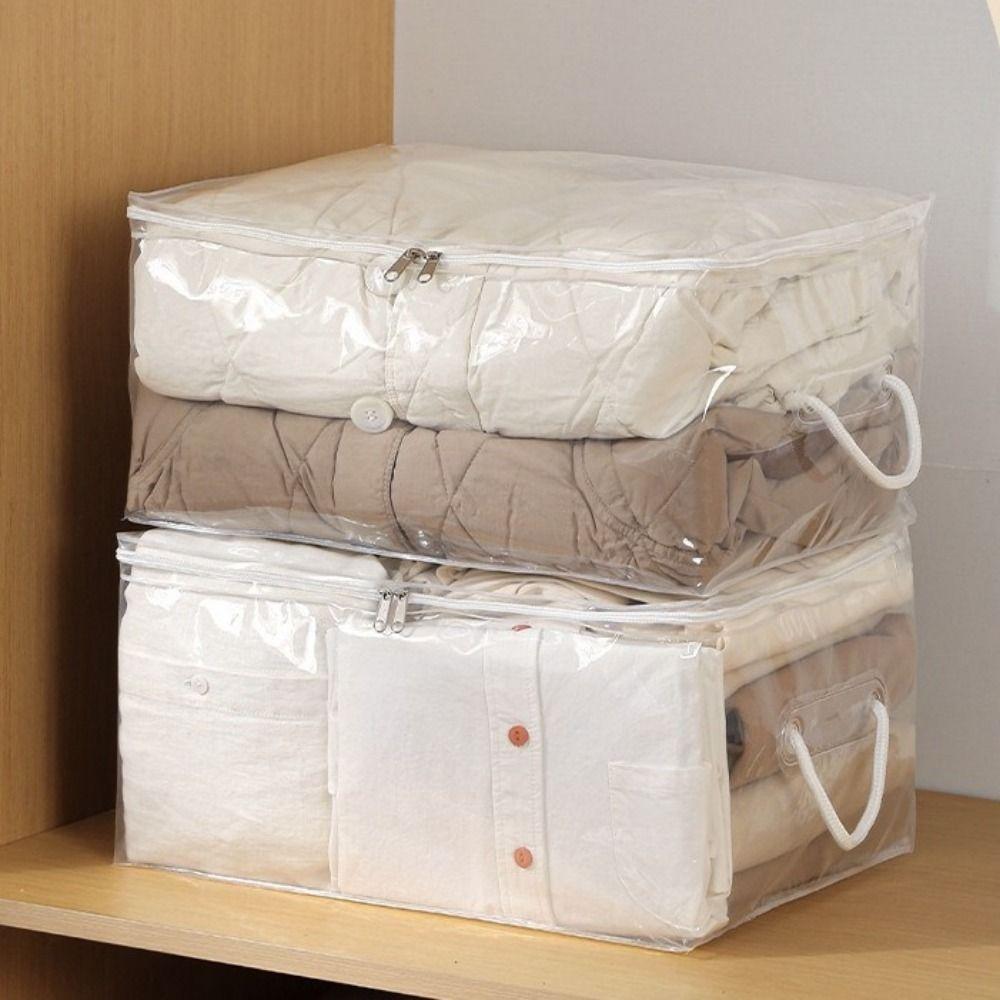 Large Capacity Clear Quilt Storage Bag Dust-proof Sweater Storage Bag Clothes Storage Bag Wardrobe