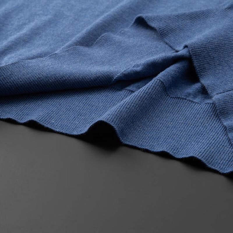 Мужская шерстяная вязаная футболка с коротким рукавом большого размера Dibinze