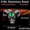 Vintage Baphomet Goat Pendant Necklace Gothic Men Stainless Steel Satanism Lucifer Necklace Fashion Animal Jewelry Accessories