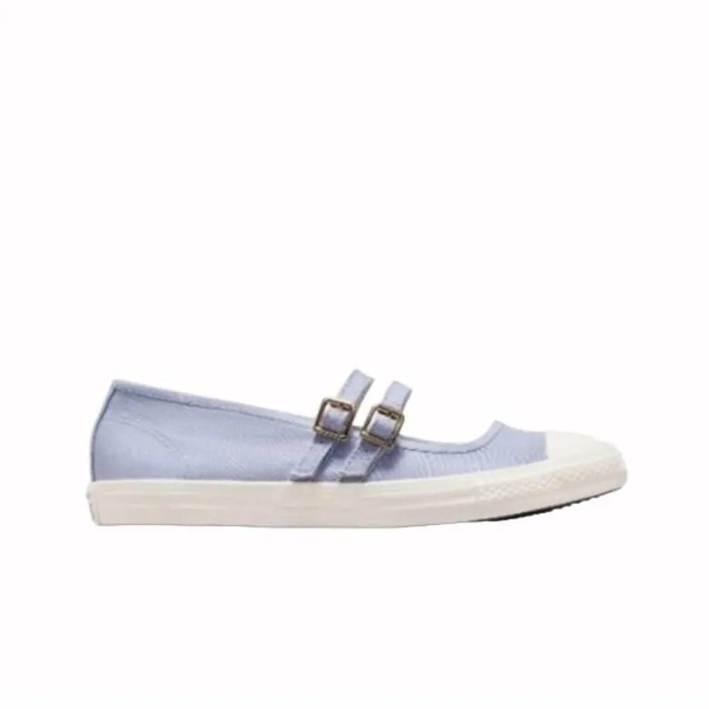 Converse Chuck Taylor All Star Dainty Mary Jane Lilac Pewter Low Canvas Shoes A11554C