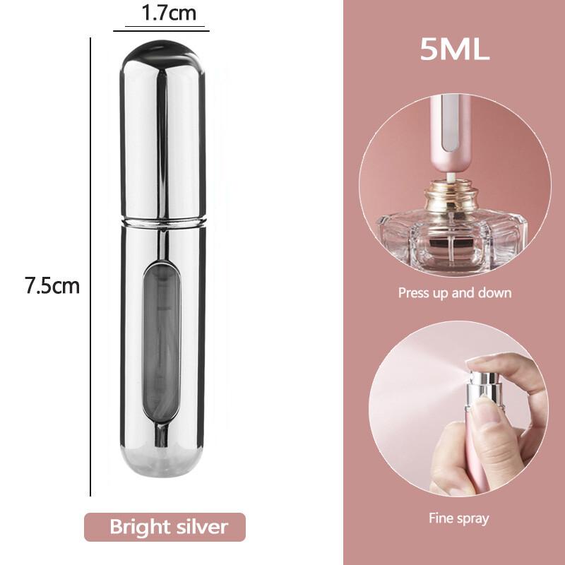 Портативный мини-многоразовый флакон для духов на 5 мл с распылителем ароматических насосов, пустые косметические контейнеры