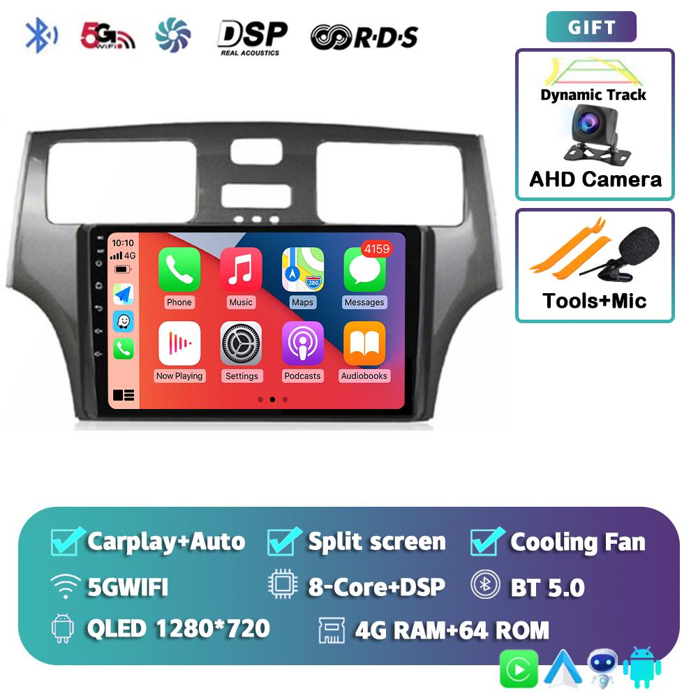 Android 14 Carplay Автомагнитола для Lexus ES300 ES330 XV30 ES250 2001 2002 2003 2004 2005 2006 Мультимедийный проигрыватель Стерео 4G DSP