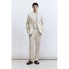 H M Linen Blend Suit Pants Regular Fit ligHt Beige