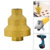 Step Drill Bit Diamond Particles Step Drill Bit 20-35-50mm for Metal Wood & Plastic Cone Drill Bit Hole Opener
