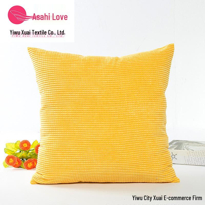 Minimalist Cross-Border Cushion Cover for Office, Car, Sofa, or Home – Classic Corn Kernel Design (Core Not Included)
