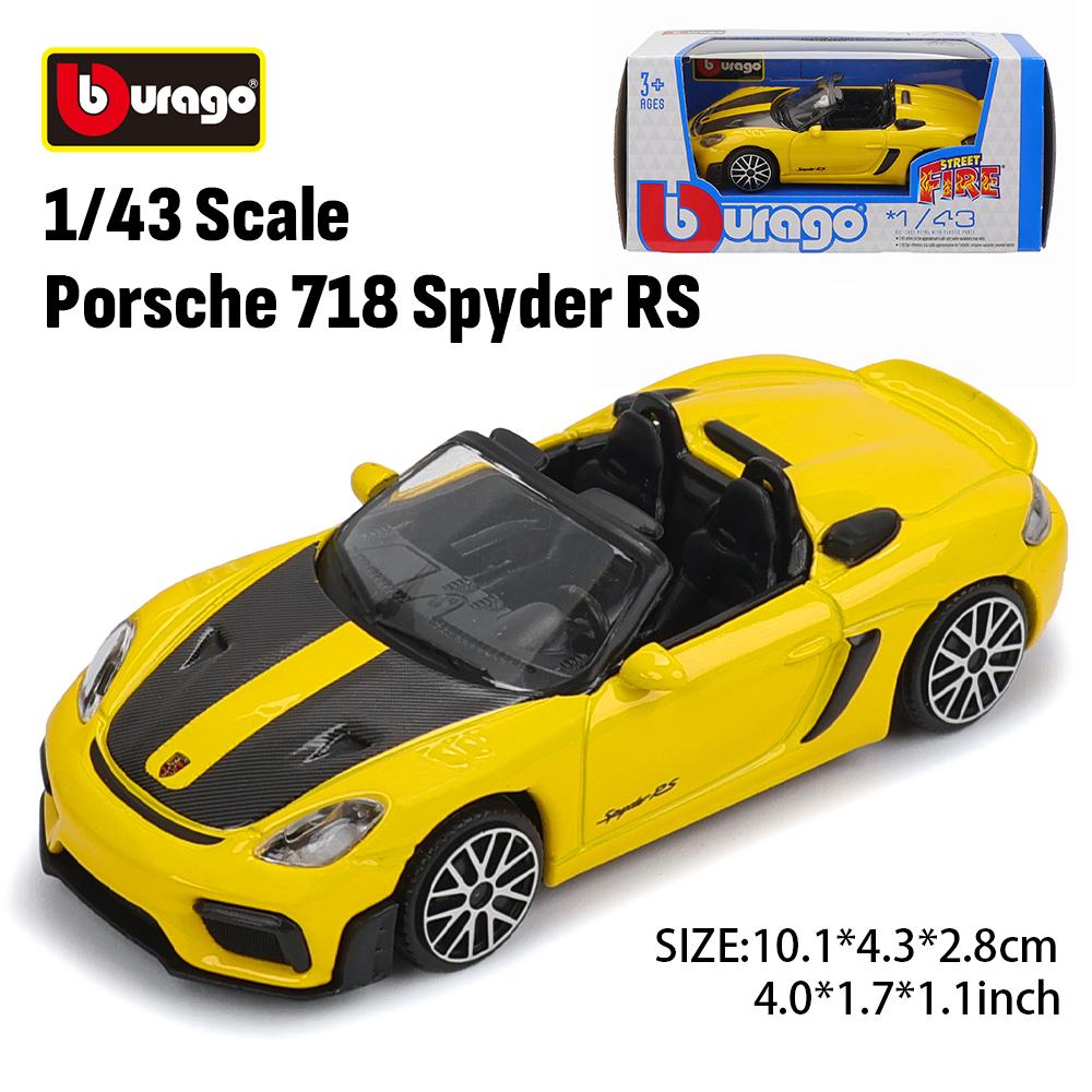 Bburago 1:43 Porsche 911 GT3 Lamborghini 800-4 Toyota Alloy Luxury Car Die Casting Model Toy Series Ornament Collection