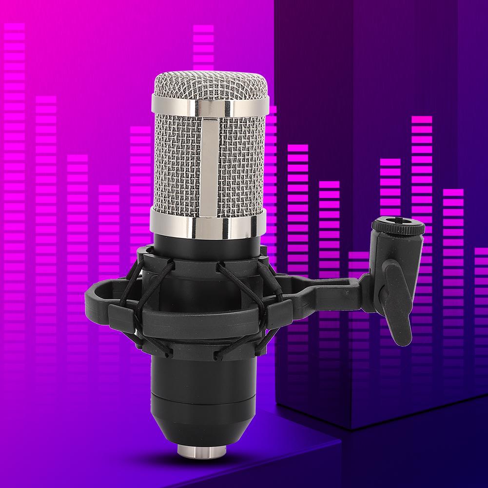Проводной компьютерный конденсаторный микрофон со стойкой для прямых трансляций, караоке, записи
