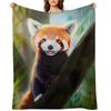 Red Panda Throw Blanket Moving Vintage Sofas Bed linens Blankets