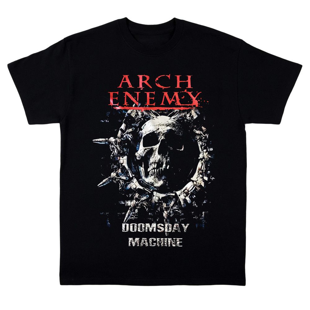 T-Shirt Vintage ARCH ENEMY Band Heavy Cotton Black S-5XL Shirt