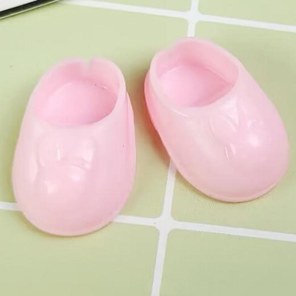 1 pairs PVC Doll Shoes Boots Cute General-Purpose Doll Body Shoes Mini Shoes for 17cm Dolls