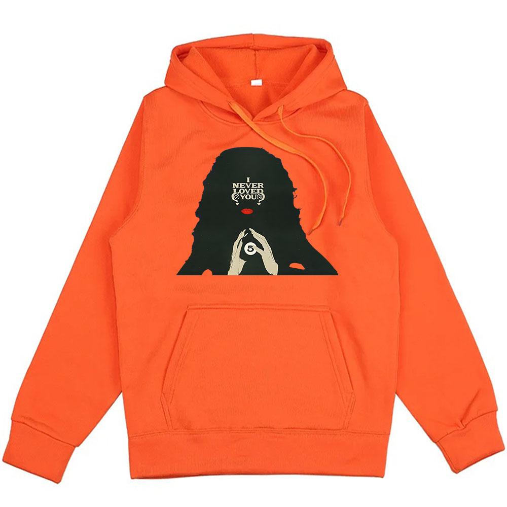 Мужская уличная одежда Певица Холзи Толстовки I Never Loved You Хип-хоп унисекс Зимние толстовки Sudaderas Hombre Пуловеры с капюшоном Мужские