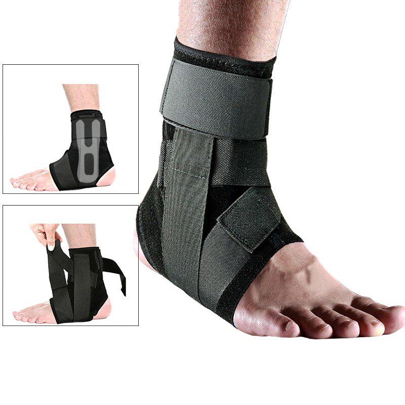 Ankle Brace Support Sport Adjustable Ankle Straps Foot Stabilizer Orthosis Football Compression Plantar Fasciitis Foot Protectot
