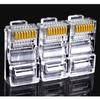 100 шт. RJ45 RJ-45 CAT5 модульный сетевой разъем Ethernet сетевой кабель Crystal Heads 8P8C адаптер лот