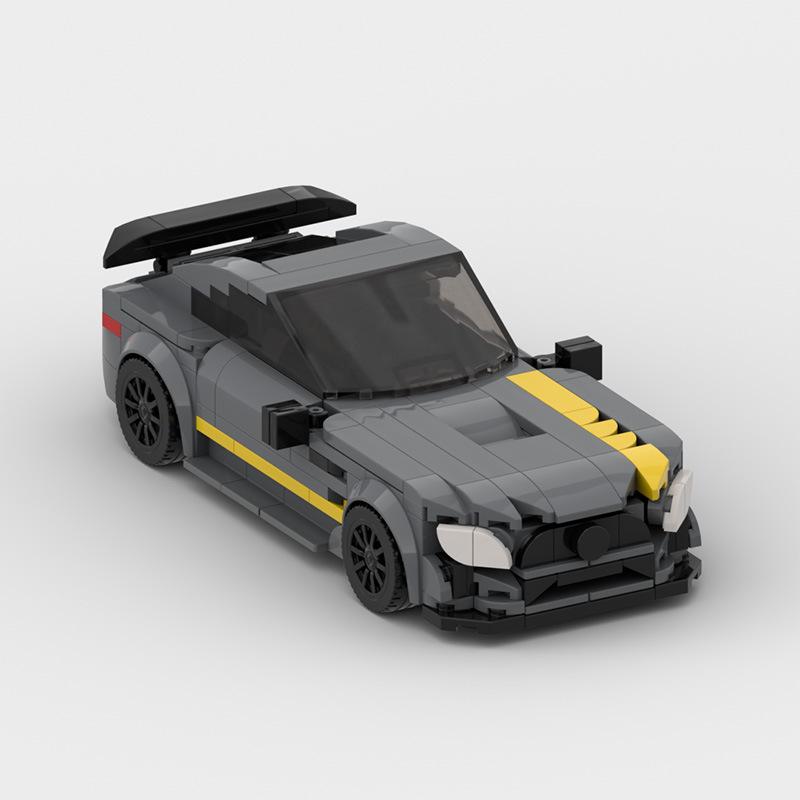 Конструктор MOC Модель гоночного автомобиля Benz AMG GTR, Серия Скорость, Образовательная игрушка для мальчиков, Автомобиль с 8 отделениями, Подарок
