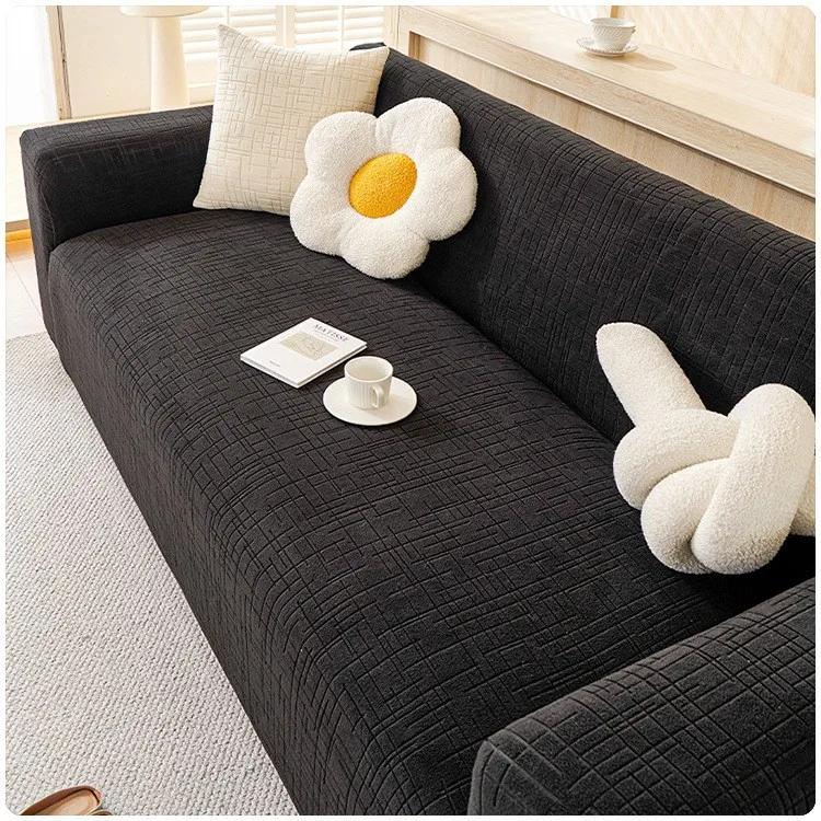 Эластичные чехлы для диванов, предотвращающие появление царапин у кошек, для гостиной, секционные, угловые, Г-образные, защитные чехлы для стульев, чехлы для диванов на 1/2/3/4/5 мест