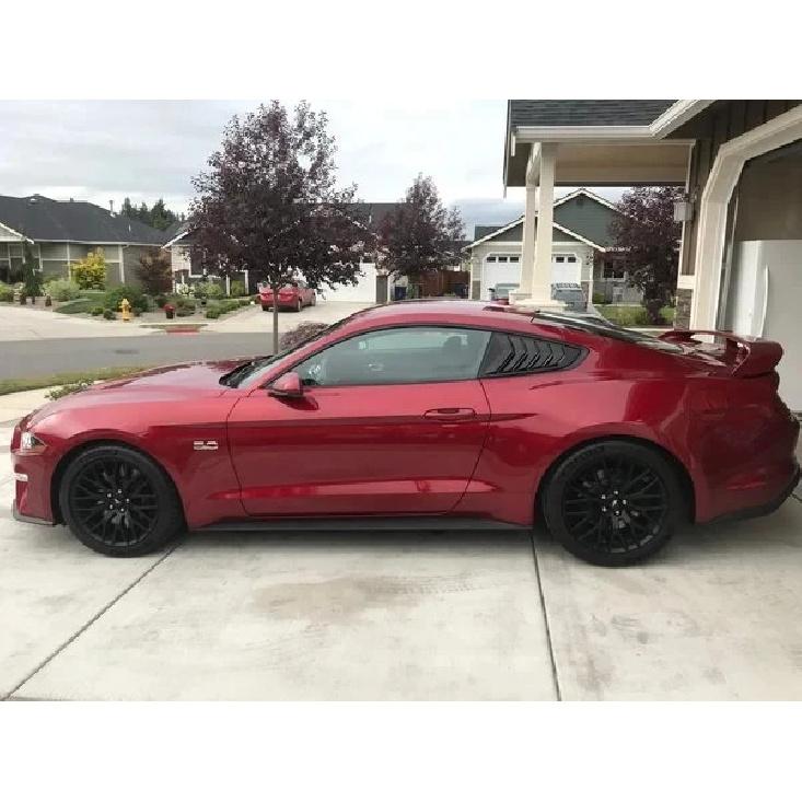 Rear Quarter Window Louvers For Ford Mustang 2015- Scoops Spoiler Car Tunning Panel Side Air Vent Cover Windshield