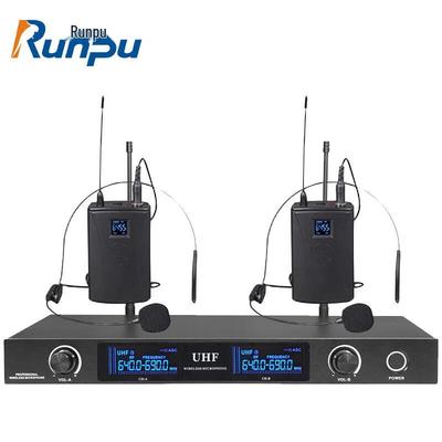 Беспроводная система с двумя петличными микрофонами Runpu RP-WX8002L (Китайская версия)