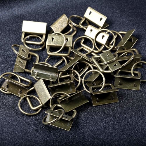 SPEEDWOX 20-Piece Set of Pliers and Flat Cutters for String Clasps, Antique Gold, for Flat Strings, Alligator Clips, String Clasps, End Pieces, Bag Cl