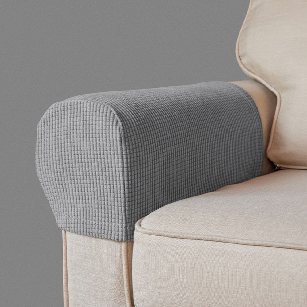 1Pair Stretch Sofa Cover Elastic Couch Arm Protector Sofa Armrest Cover  for Home Furniture Decor