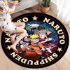 Anime Naruto Round Carpets for Living Room Rugs Soft Flannel Floor Area Rug Bedroom Carpet Mat for Children Kitchen Rug