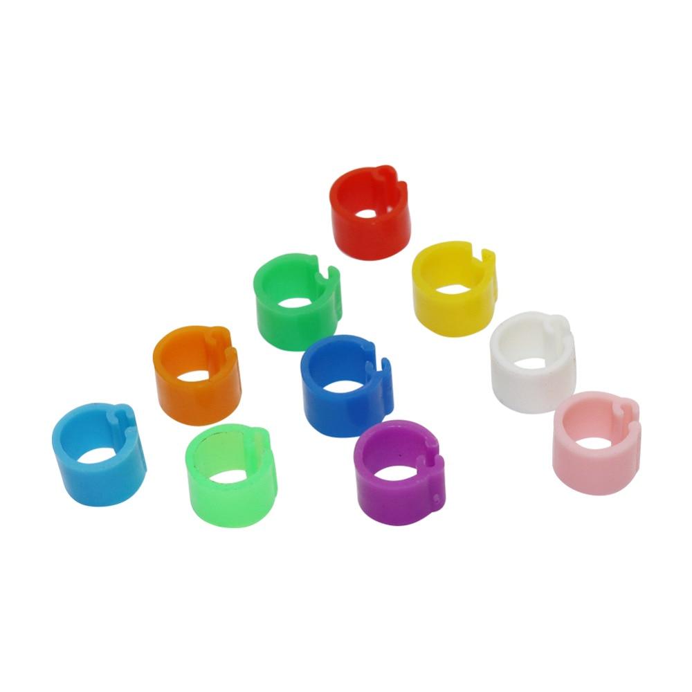 Набор колец на лапки для птиц. 100 шт