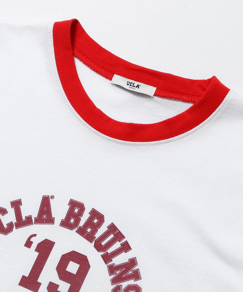 Женская футболка с коротким рукавом UCLA 19ucla Ringer Color Block [Белый] (Uc6Stac)