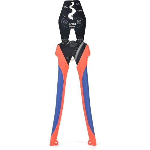 iCrimp PWR Crimp Battery Terminal Crimping Pliers for Anderson Connectors, 50A & 75A, Compatible with SB50, SB120, and SB175, IWS-50AP