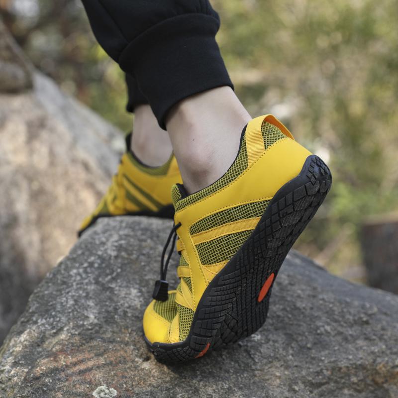 Походные кроссовки Босоногие спортивные туфли Обувь для кемпинга и треккинга Нескользящая эластичная подошва Дышащая сетка Обувь для фитнес-тренировок