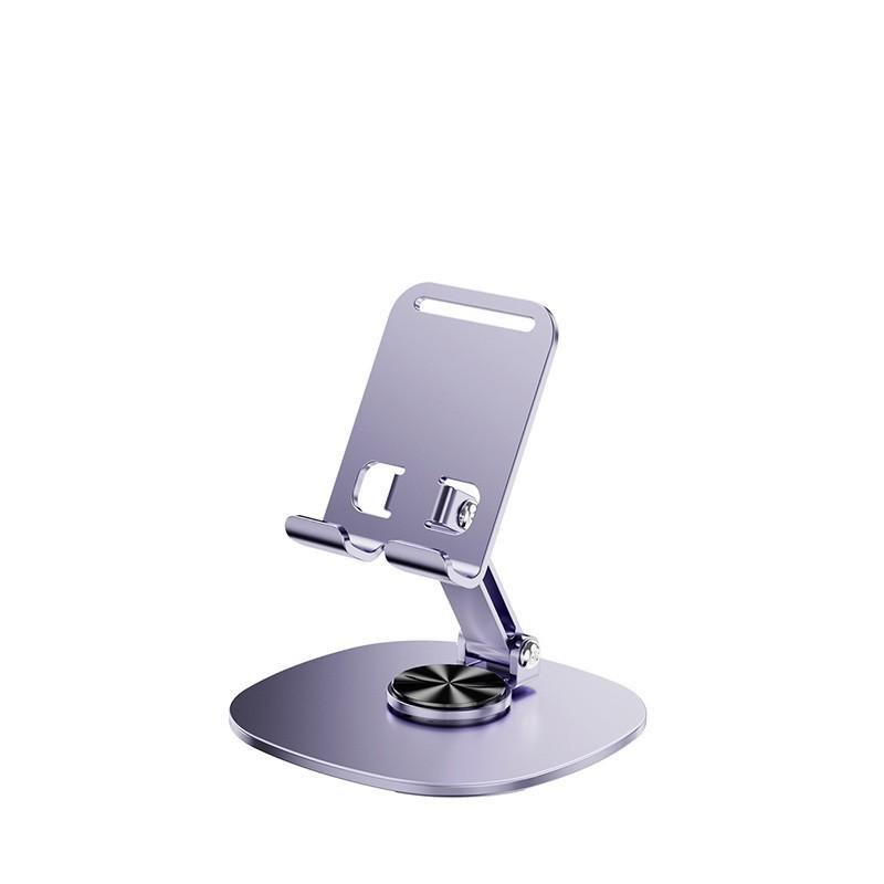 Aluminum Alloy Rotating Phone & Tablet Stand - Multifunctional, Foldable, Ideal for Live Streaming & Online Classes