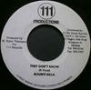 7-дюймовая пластинка BOUNTY KILLER - They Don't Know NONE 111 Productions Ямайка Регги, Ска и Даб Б/У