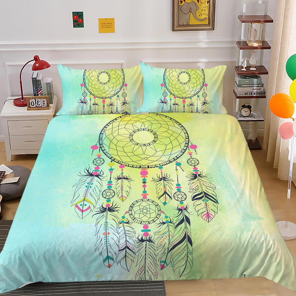 Dream Catcher Home Bedding Set Bedding Cover and Pillow Cover Set AU/EU/US Full Size Home Decoration
