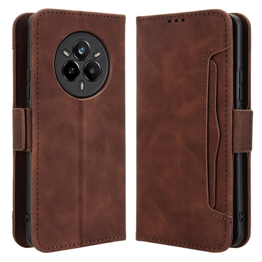 For Realme 14 Pro 5G Leather Case Phone Wallet Cover with Multiple Card Slots