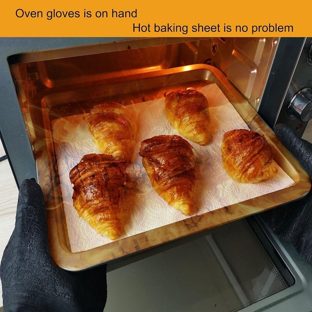 Waterproof Heat Resistant Gloves Oil Resistant Grill Gloves Easy To Clean Oven Mitts Cooking