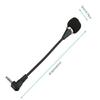 Bendable 3.5mm Mini External Mic Double Channel Auditory Input For Karaoke Live Broadcast Studio Recording Metal