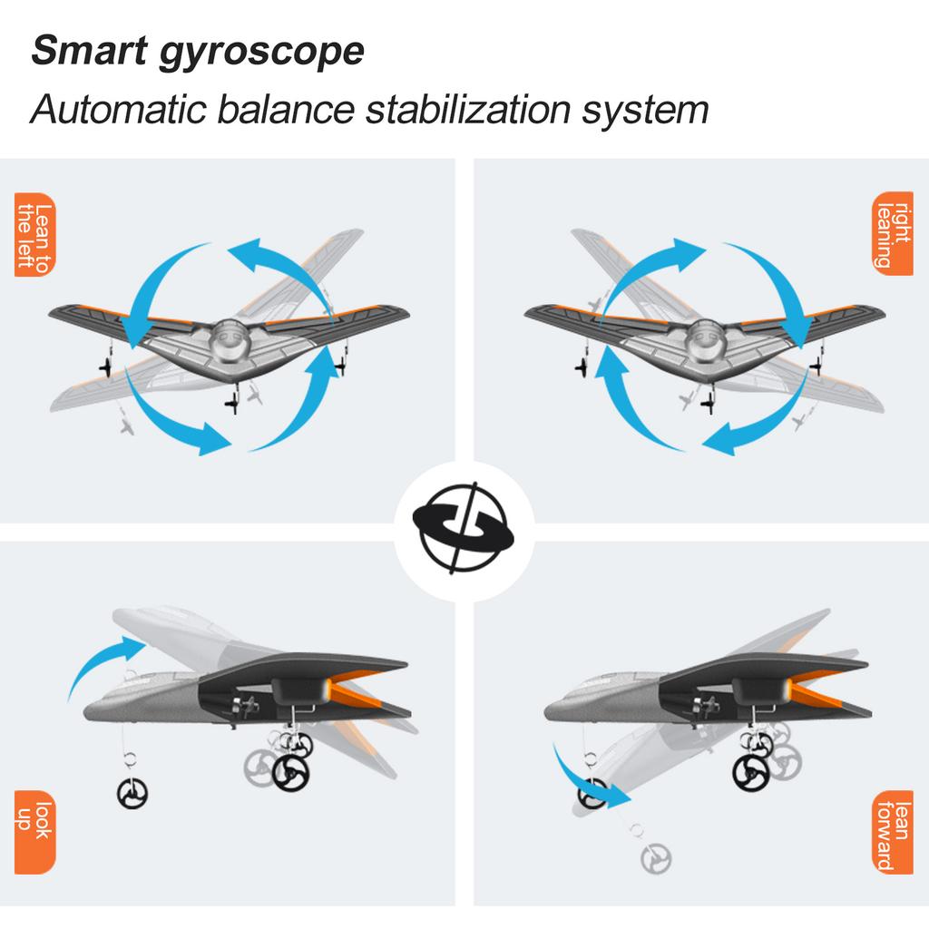 Радиоуправляемый самолет 2,4 ГГц планер Радиоуправляемый самолет летные игрушки для взрослых детей мальчиков со светодиодным гироскопом