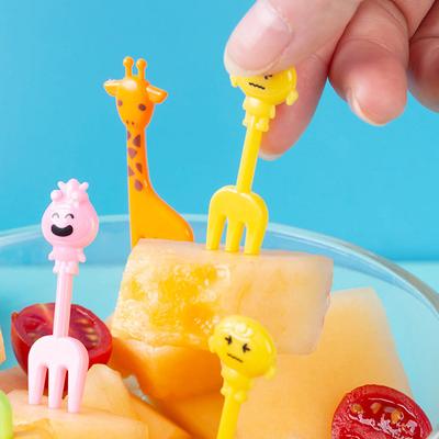 Овощная посуда Bento, милая мини-детская фруктовая вилка, зубочистки